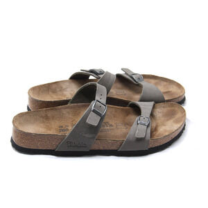 Birkenstock Birkis Belmont Sandals Women's EU40 US 9-9.5 Narrow Gray Birko-Flor